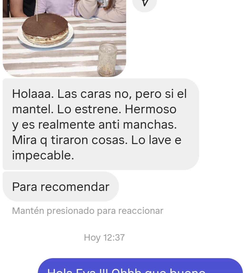 Mantel / gabardina antimanchas