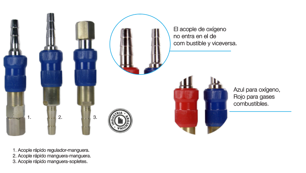 Acople R pido Manguera Ox geno Gas ARGENFLOW AF8315 AF8316 Acople R pido Manguera Ox geno Gas ARGENFLOW AF8315 AF8316