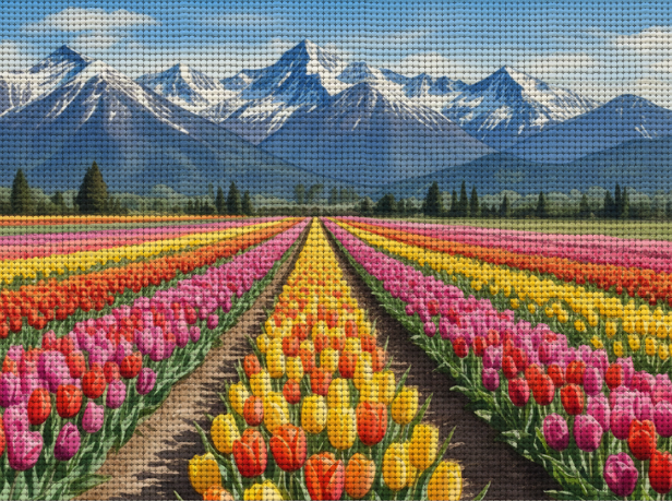Diamond Painting Tulipanes de Trevelin