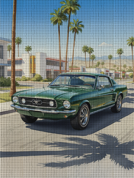 Diamond Painting Mustang