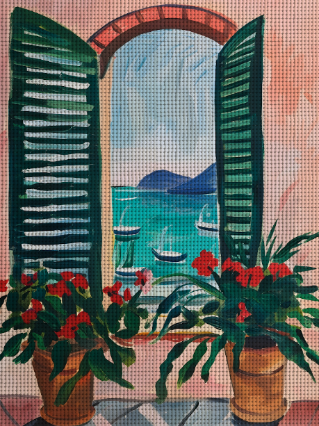 Diamond Painting Ventana Abierta
