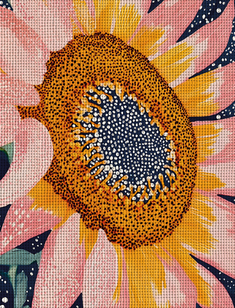 Diamond Painting Girasol Rosa
