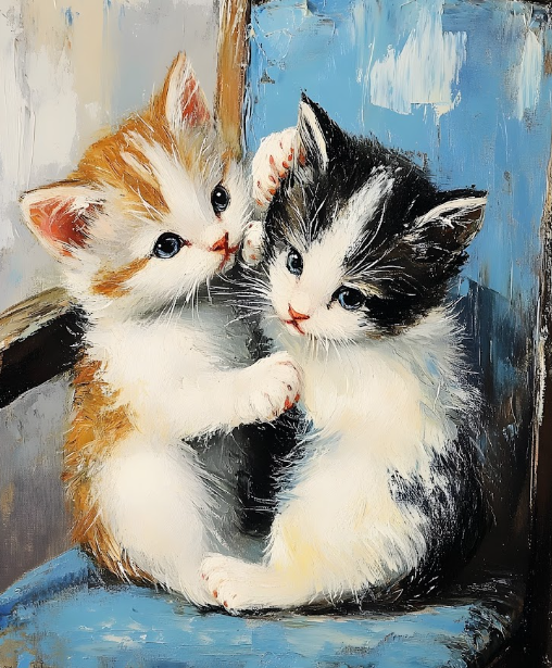 Diamond Painting Gatitos