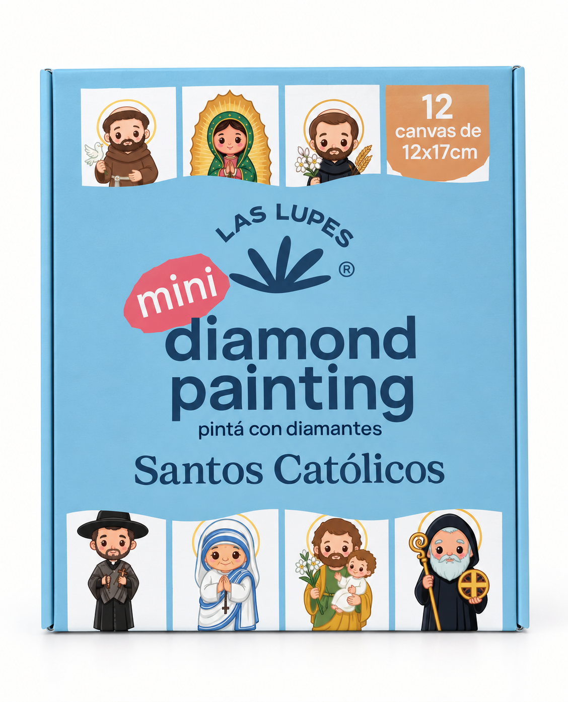 Mini Diamond Painting Santos Católicos x12