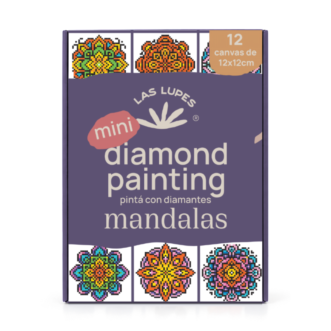 Mini Diamond Painting Mandalas x12