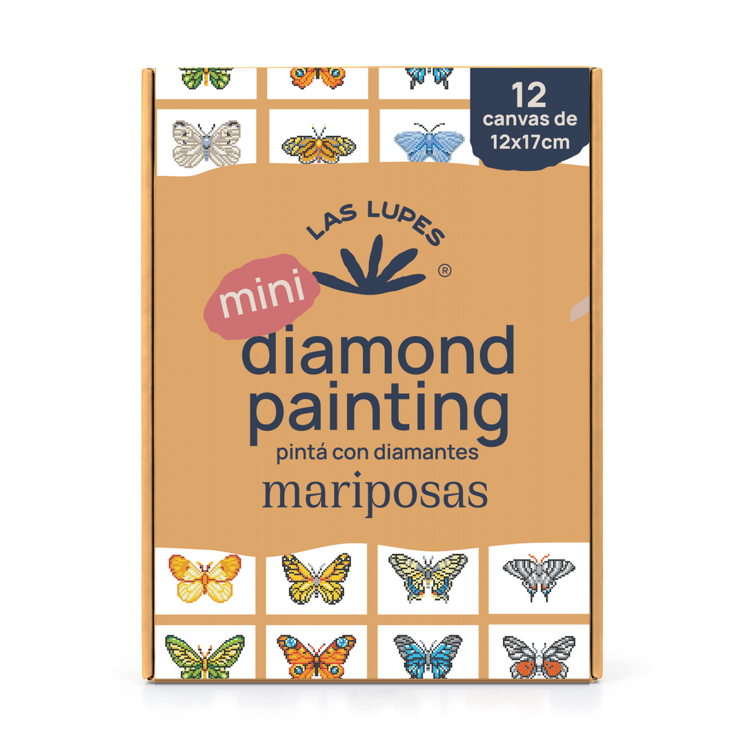 Mini Diamond Painting Mariposas x12