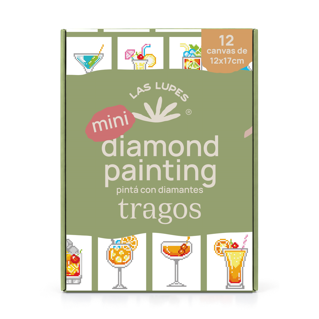 Mini Diamond Painting Tragos x12