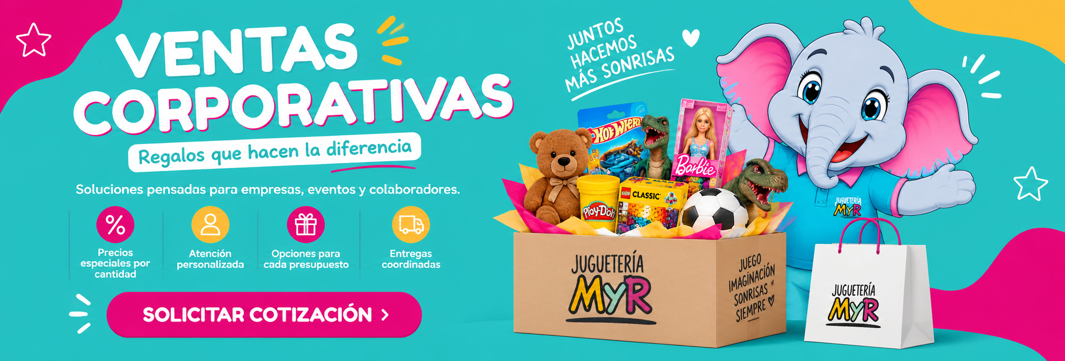 Ventas Corporativas Jugueter&iacute;a MYR