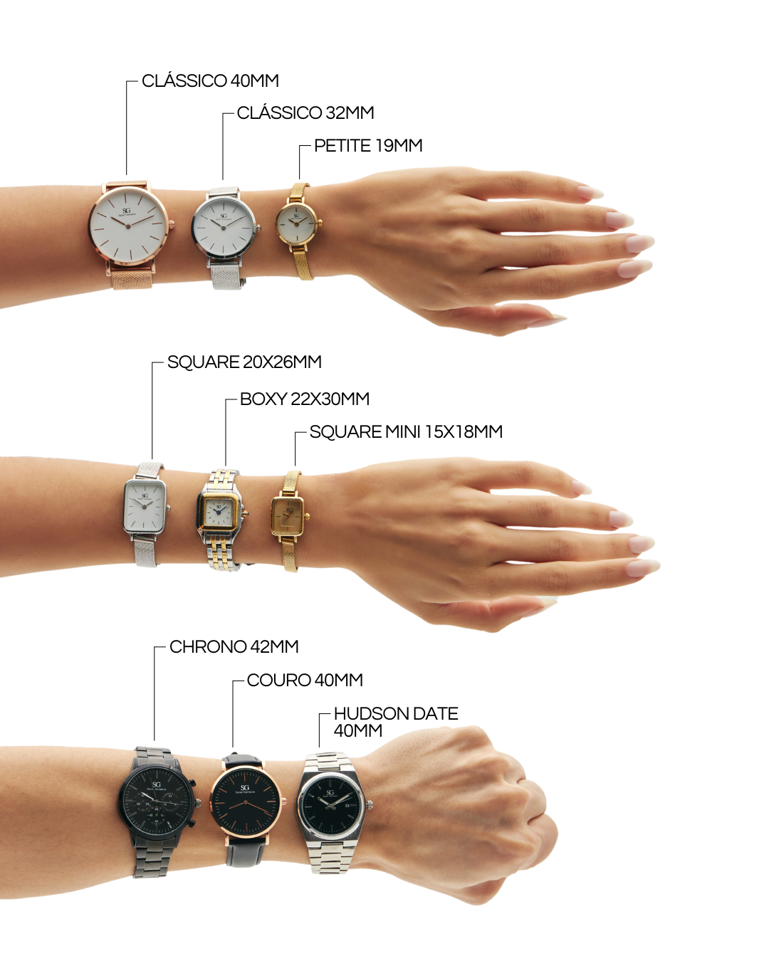 Como escolher o tamanho ideal de relógio para o seu pulso: guia completo Image