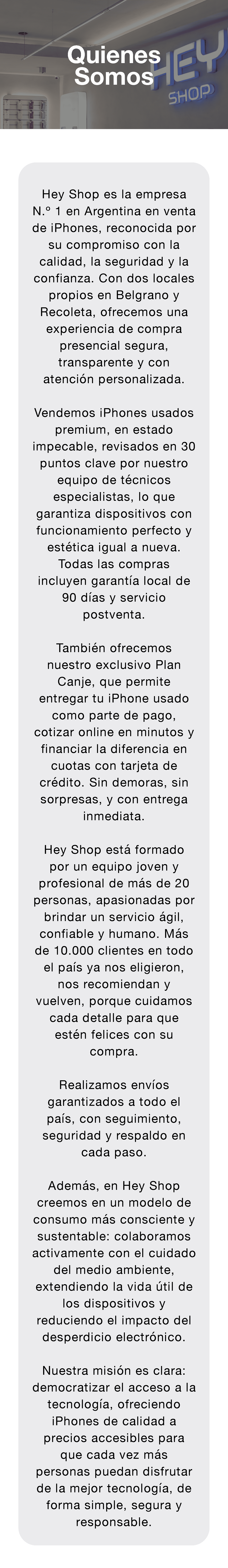 Versión mobile - Servicio técnico
