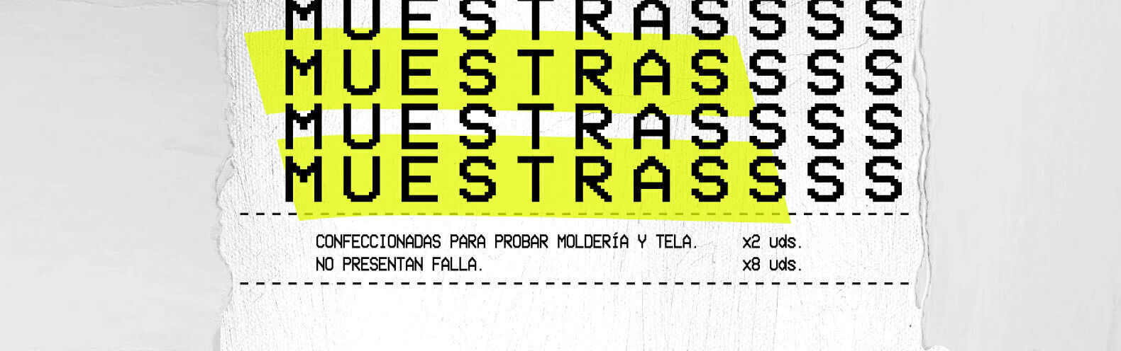 Banner de la categoría Muestras