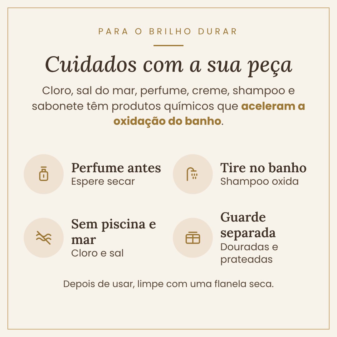 Cuidados com a sua peça Line