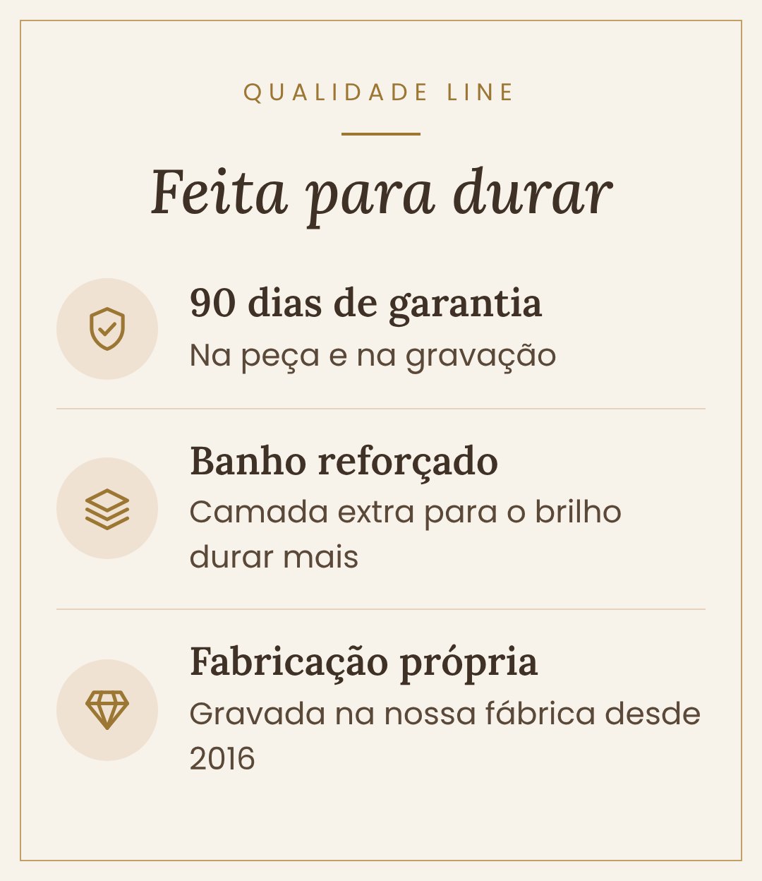 Garantia Line de 90 dias