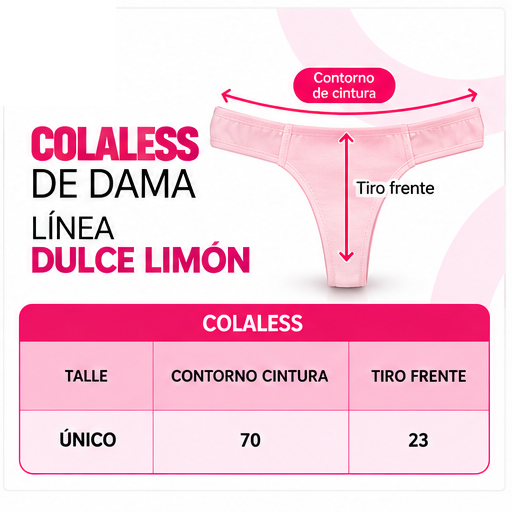 Tabla de talles Colaless Dulce Limón