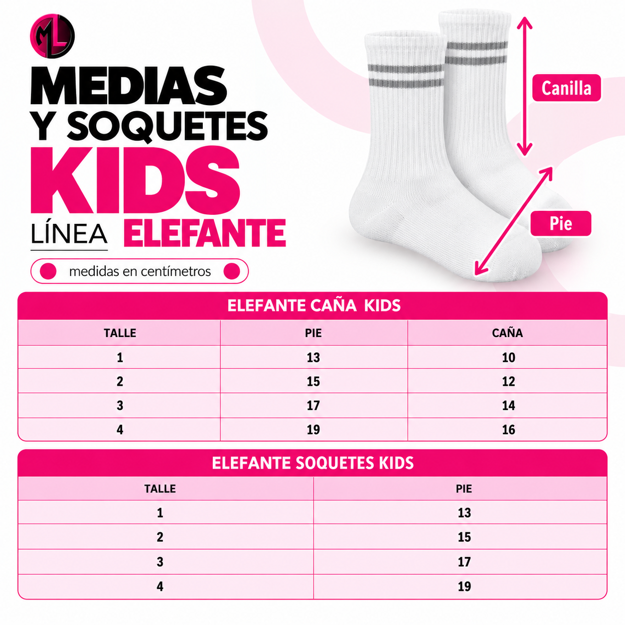 Tabla de talles Elefante