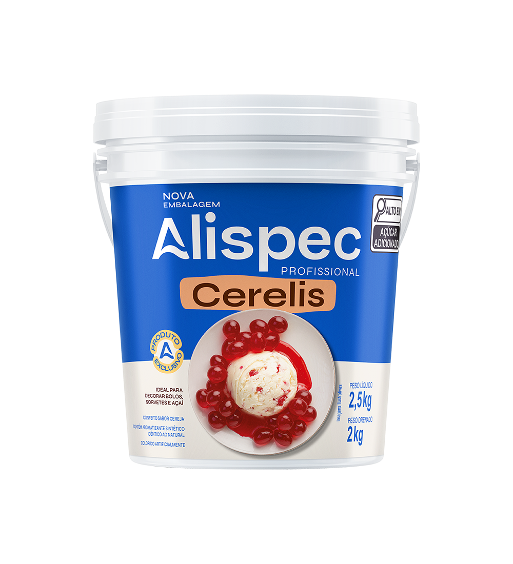 CERELIS CONFEITO SABOR CEREJA 2,5Kg