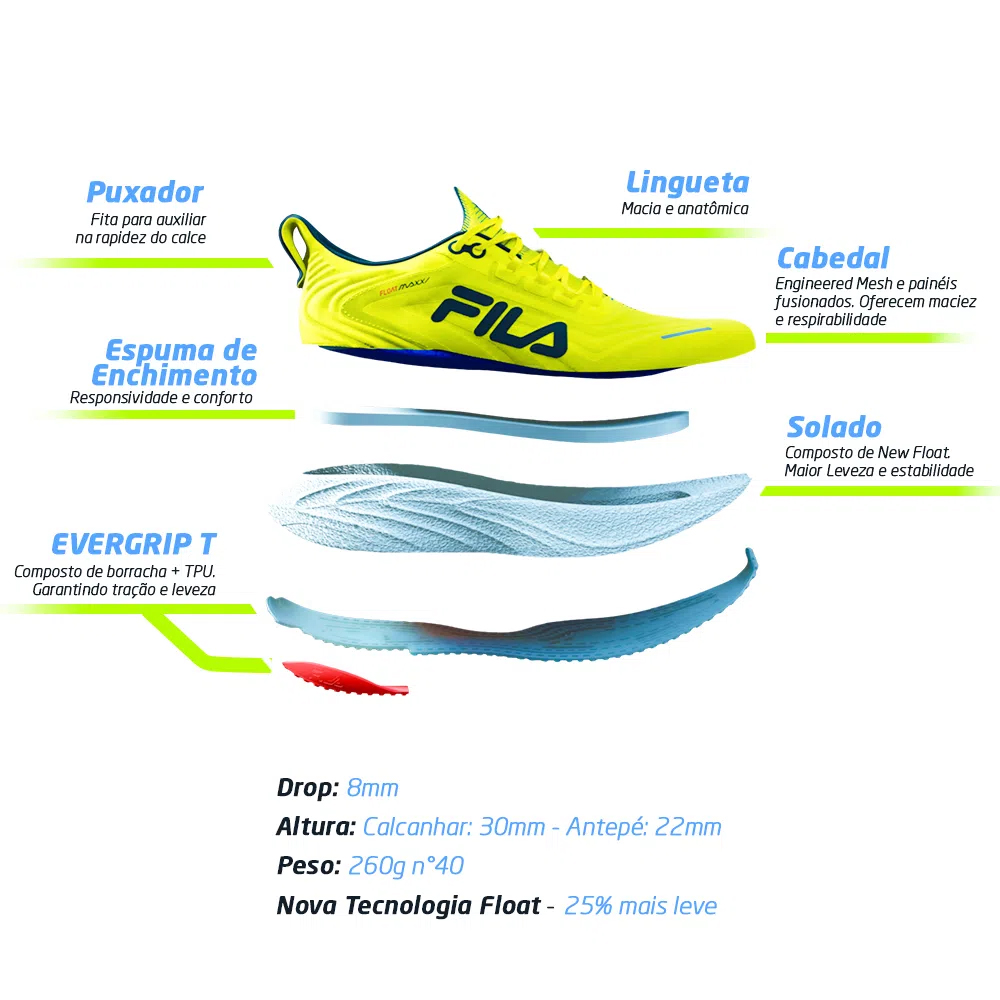 TENIS FILA FLOAT MAXXI MASCULINO F01R025-180