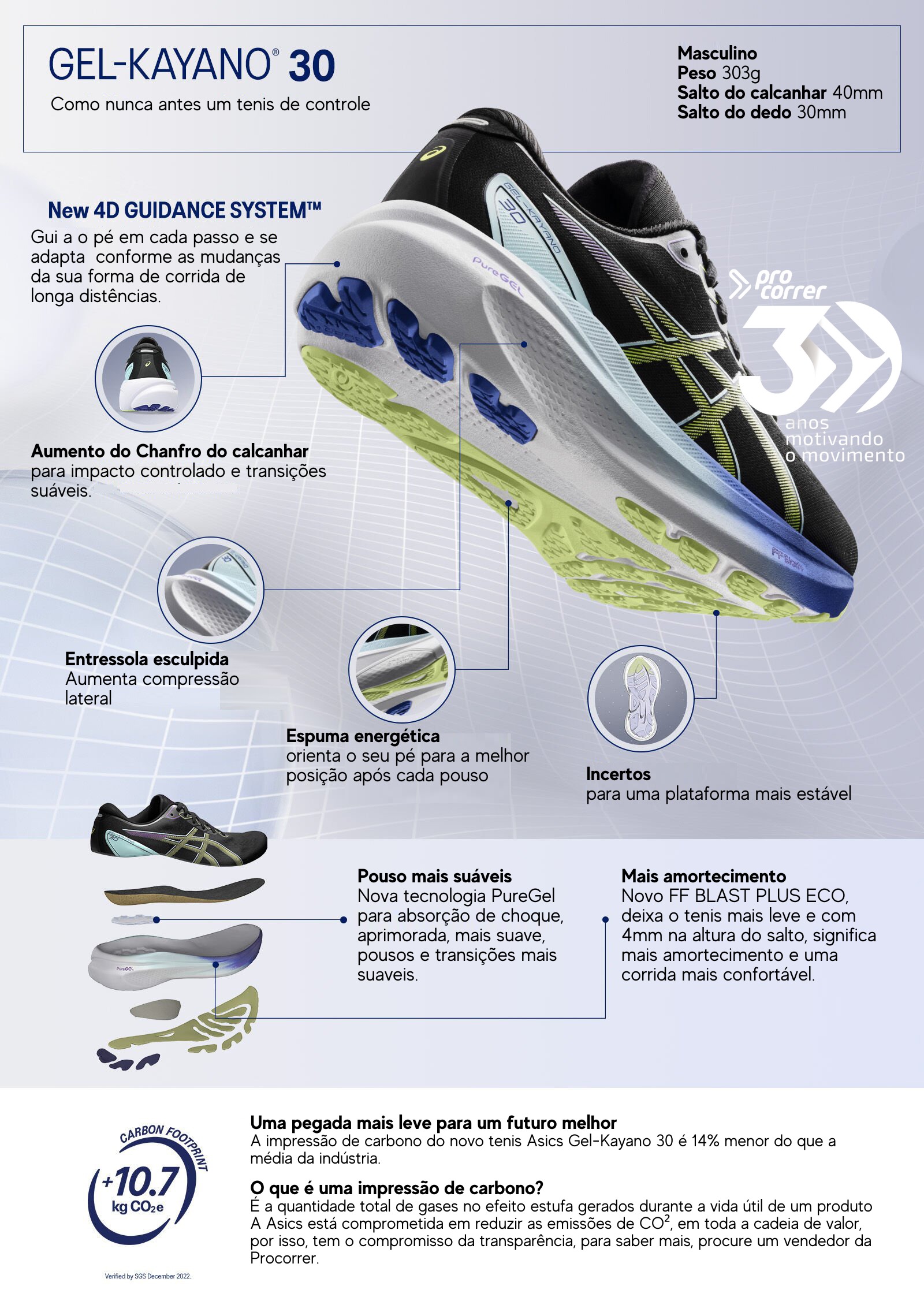 Tenis Asics Gel-Kayano 30 Masculino