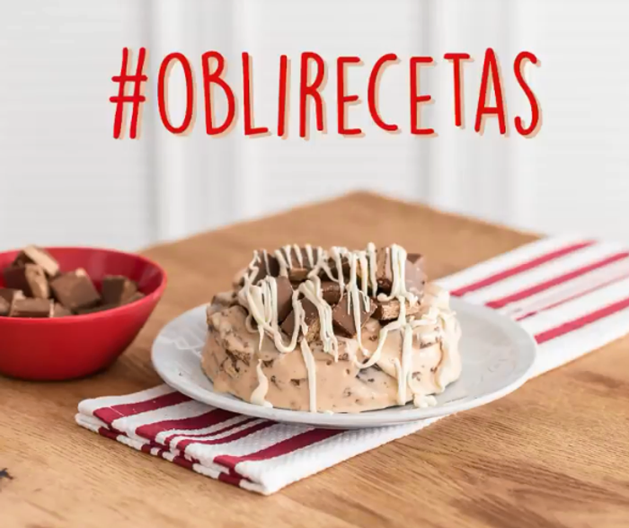 Torta helada con Oblea bañada