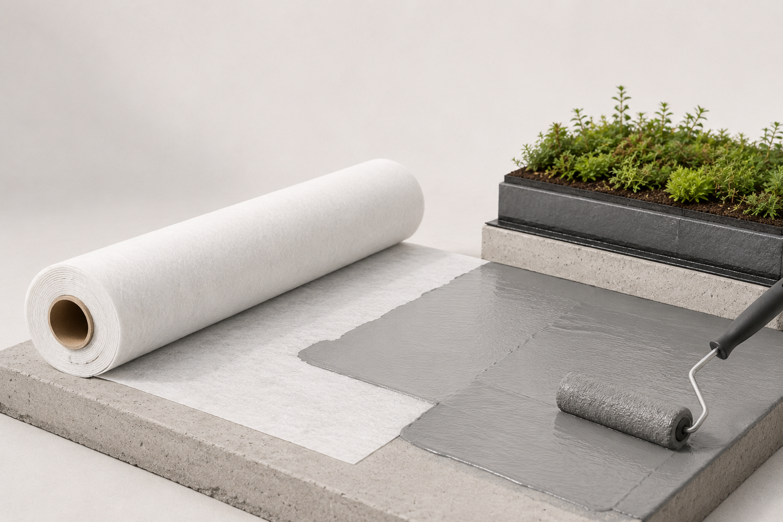 Geotextil para techos e impermeabilizaci&oacute;n