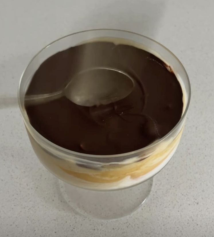 Postre snicker saludable