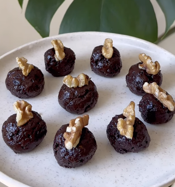 Trufas de pecan y cacao