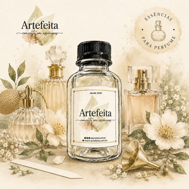 Ilustração de essências para perfumes ArteFeita