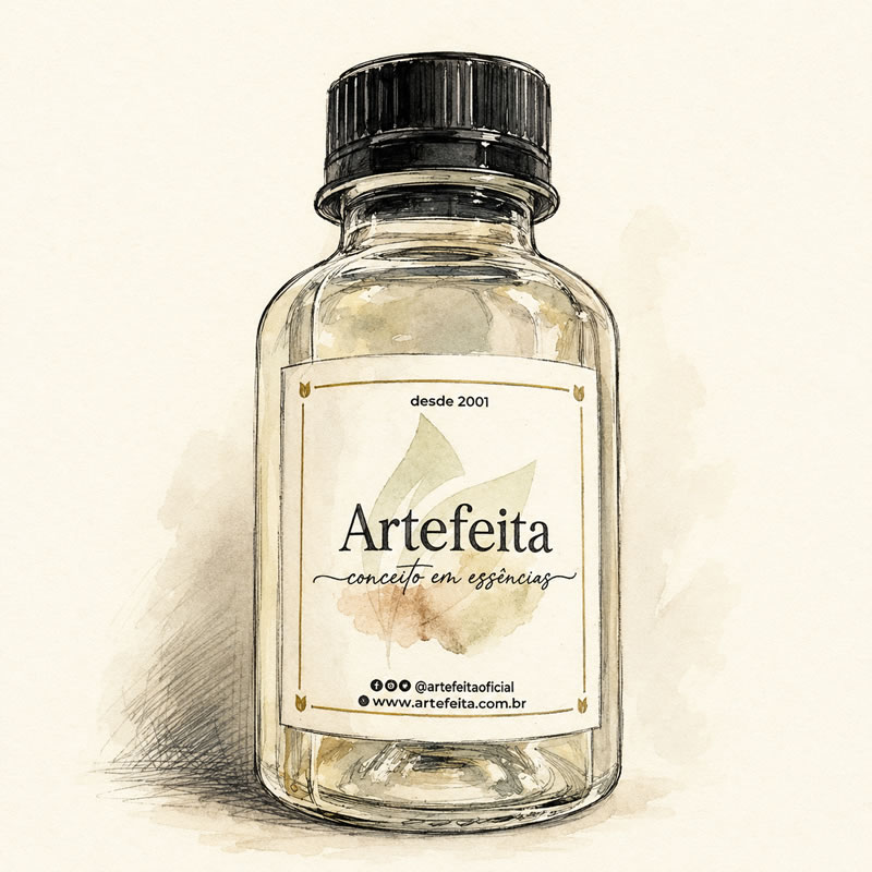 Ilustração de frasco de essência ArteFeita