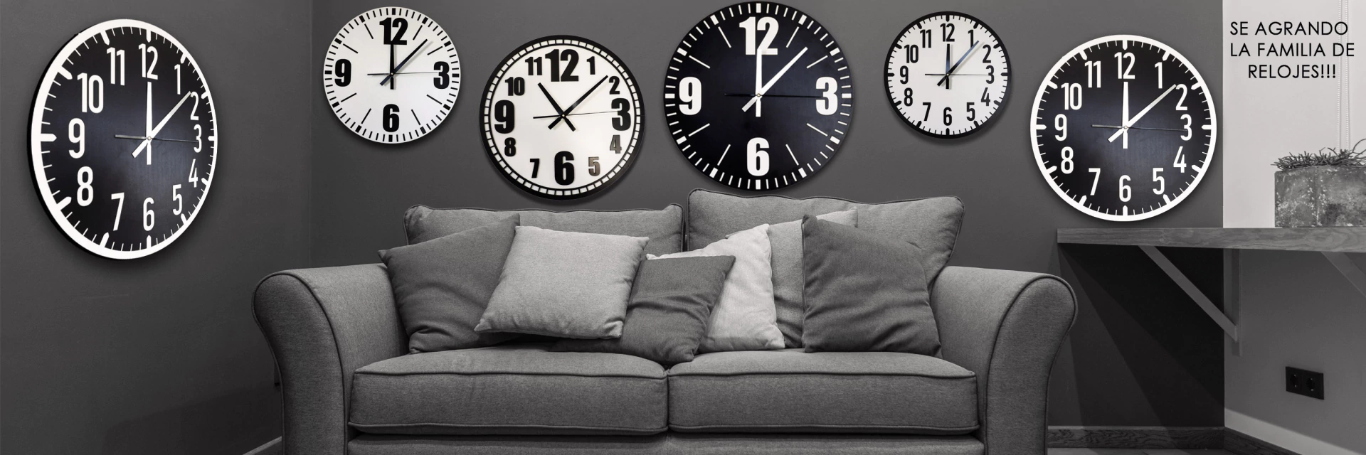 Banner de la categoría Relojes de pared