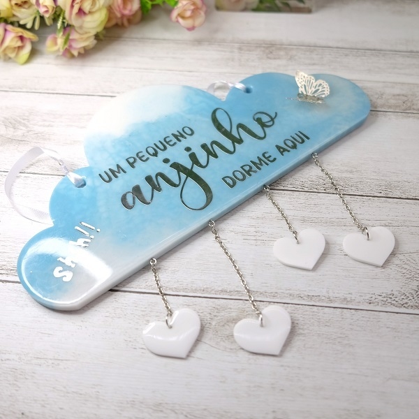 Plaquinha para porta maternidade