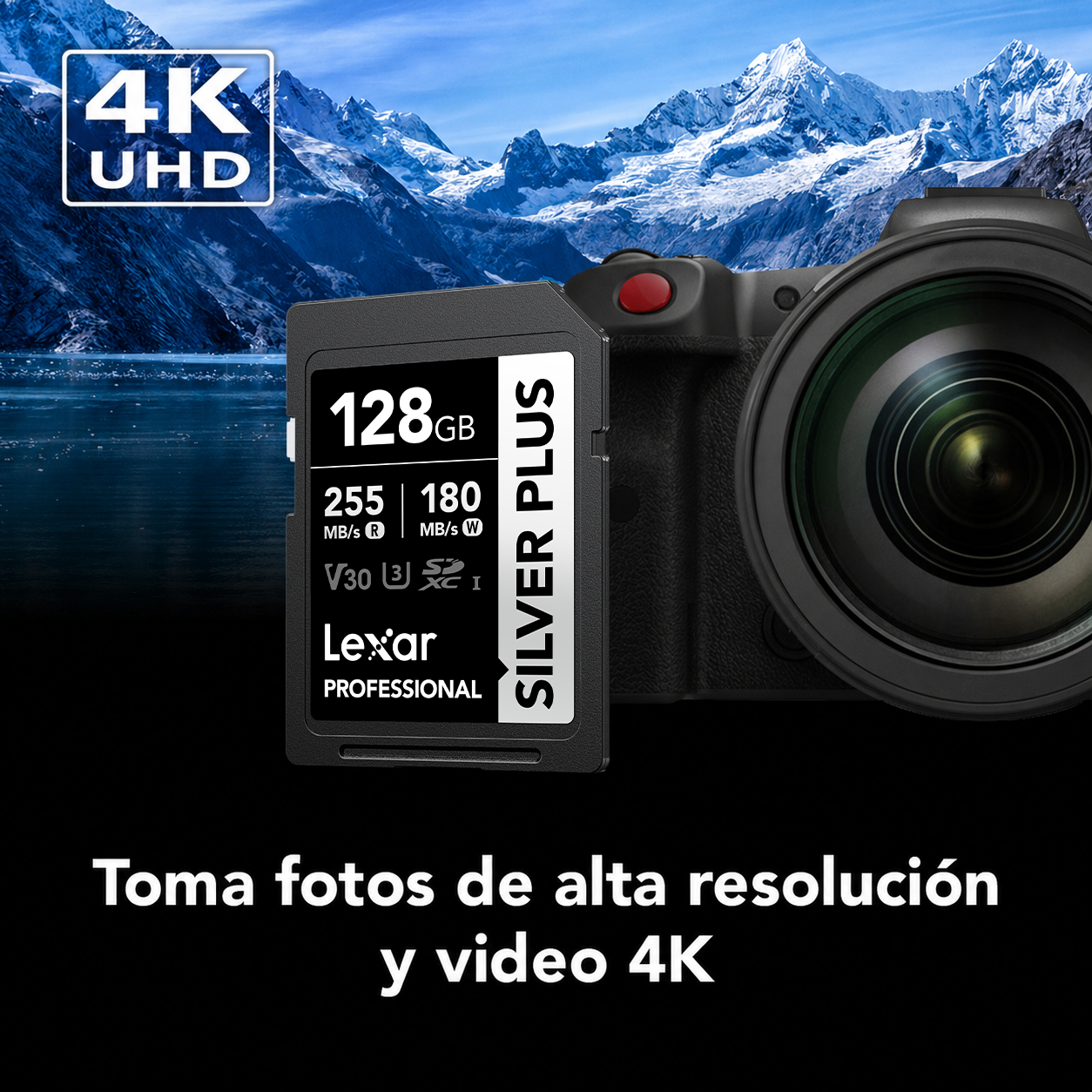 Tarjeta de memoria Lexar Professional SILVER PLUS SDXC V30 MEGA-IMPORT Argentina