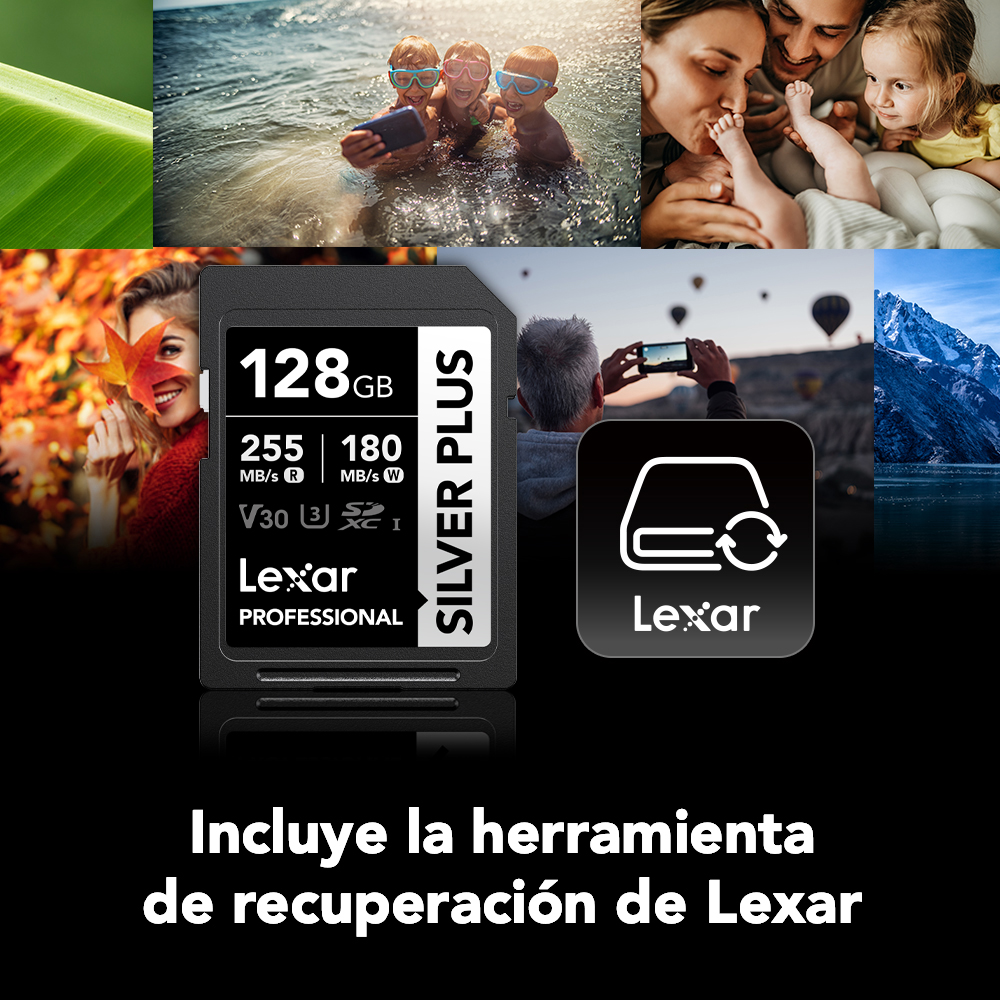 Tarjeta de memoria Lexar Professional SILVER PLUS SDXC V30 MEGA-IMPORT Argentina