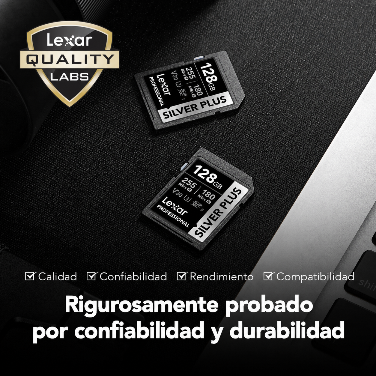 Tarjeta de memoria Lexar Professional SILVER PLUS SDXC V30 MEGA-IMPORT Argentina