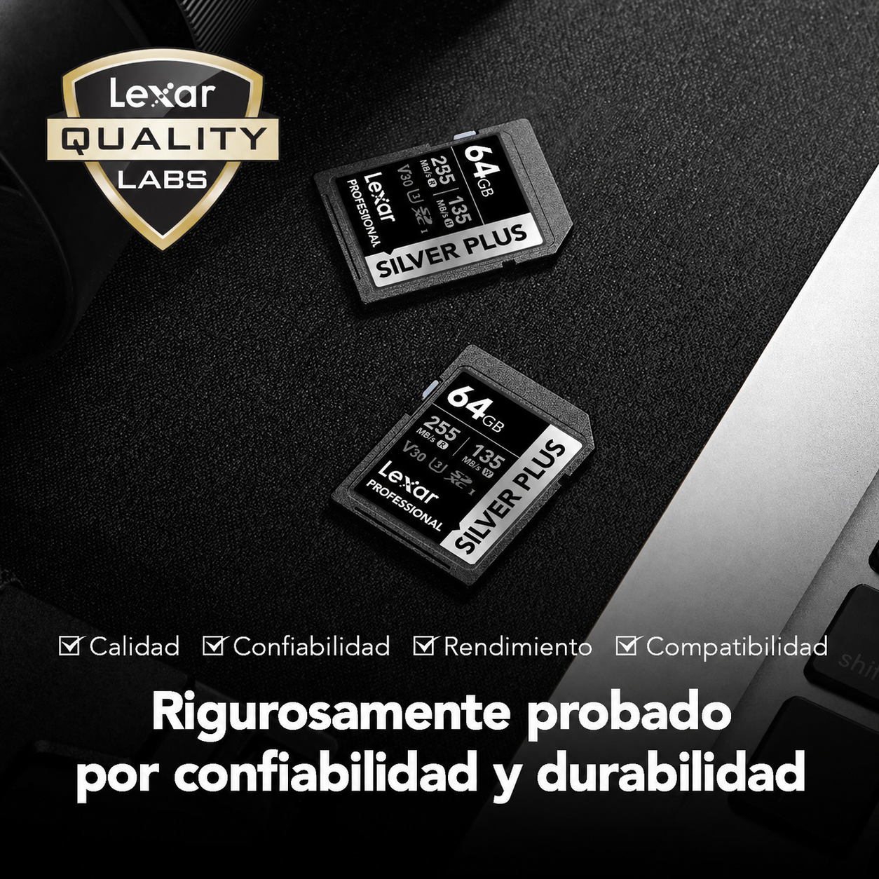 Tarjeta de memoria Lexar Professional SILVER PLUS SDXC V30 MEGA-IMPORT Argentina