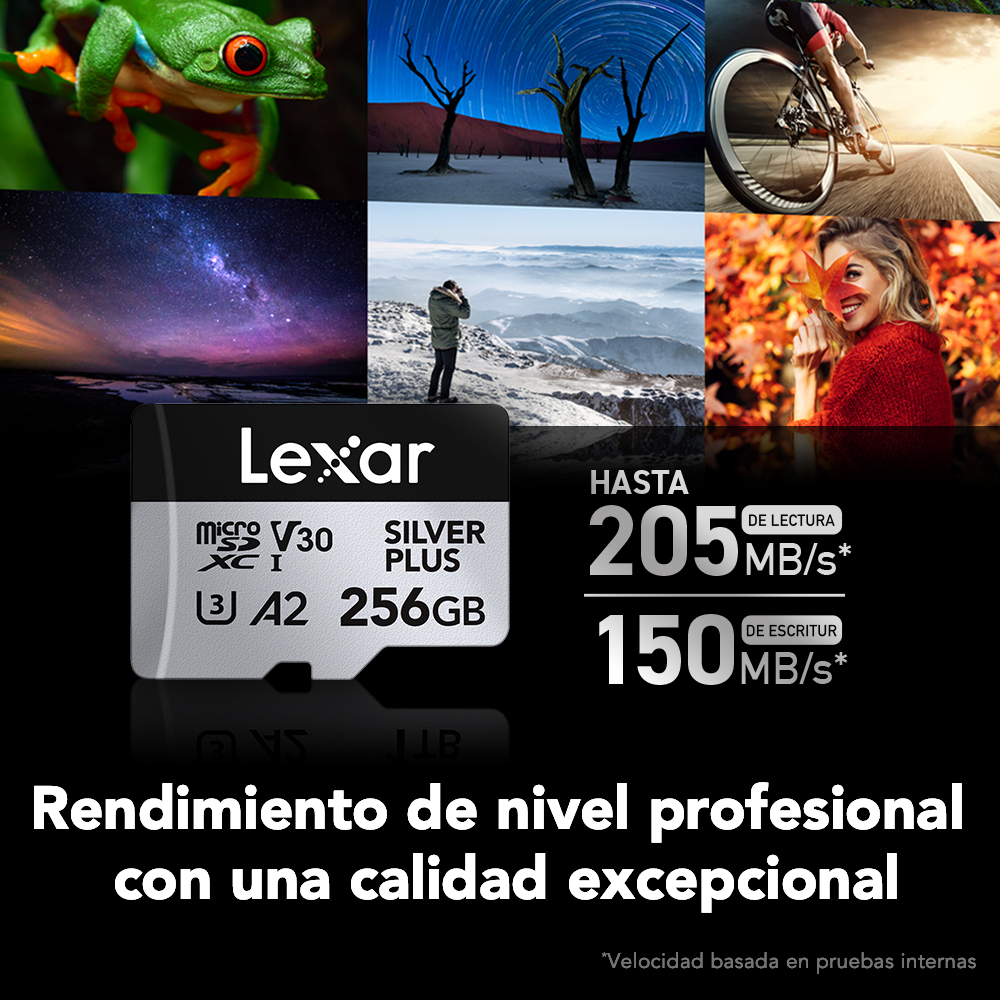 Tarjeta de memoria Lexar Professional SILVER PLUS SDXC V30 MEGA-IMPORT Argentina