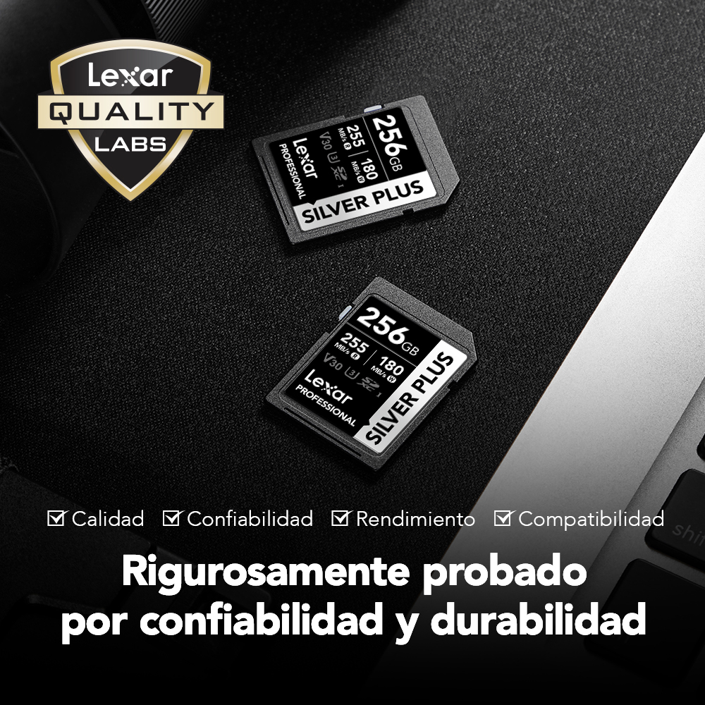 Tarjeta de memoria Lexar Professional SILVER PLUS SDXC V30 MEGA-IMPORT Argentina