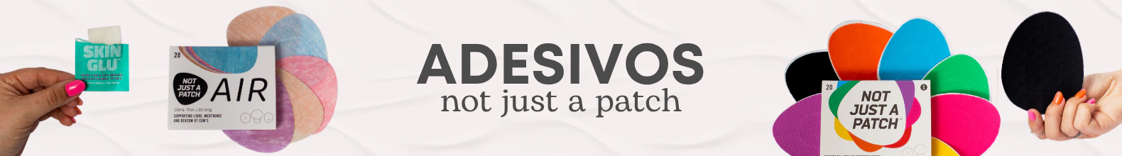 Banner da categoria Adesivos Not Just a Patch