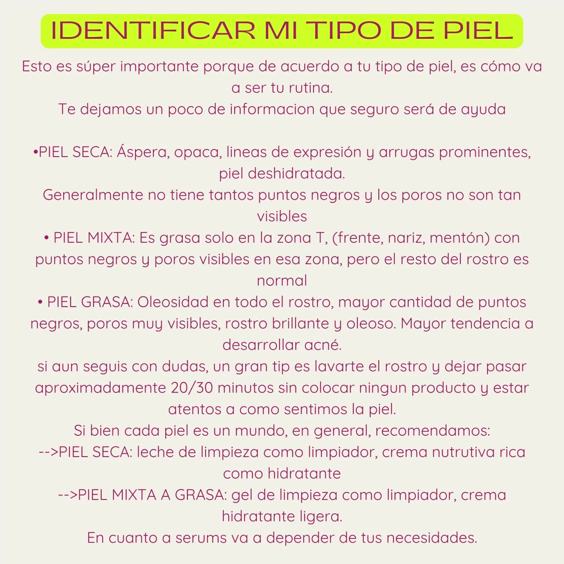 Banner de la categoría IDENTIFICADOR DE TIPO DE PIEL