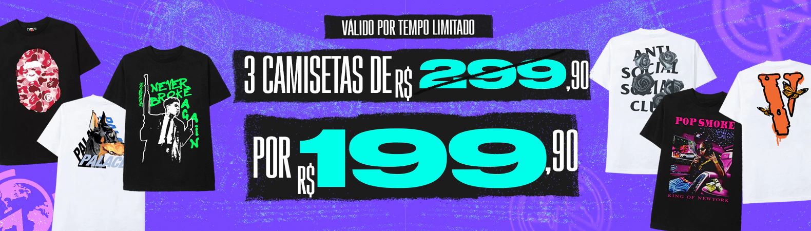 Banner da categoria CAMISETAS