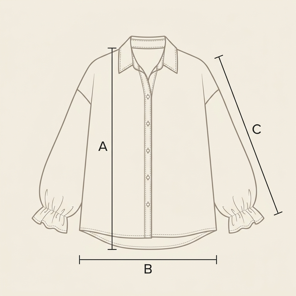 Gu&iacute;a de medidas de la Camisa Lala