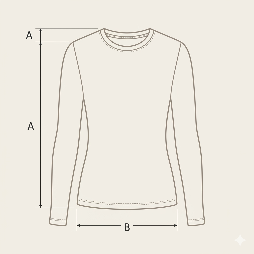 Gu&iacute;a de medidas de la Remera Negra