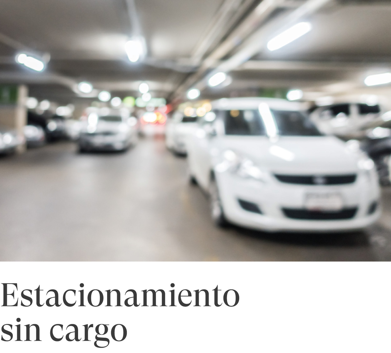 Estacionamiento sin cargo