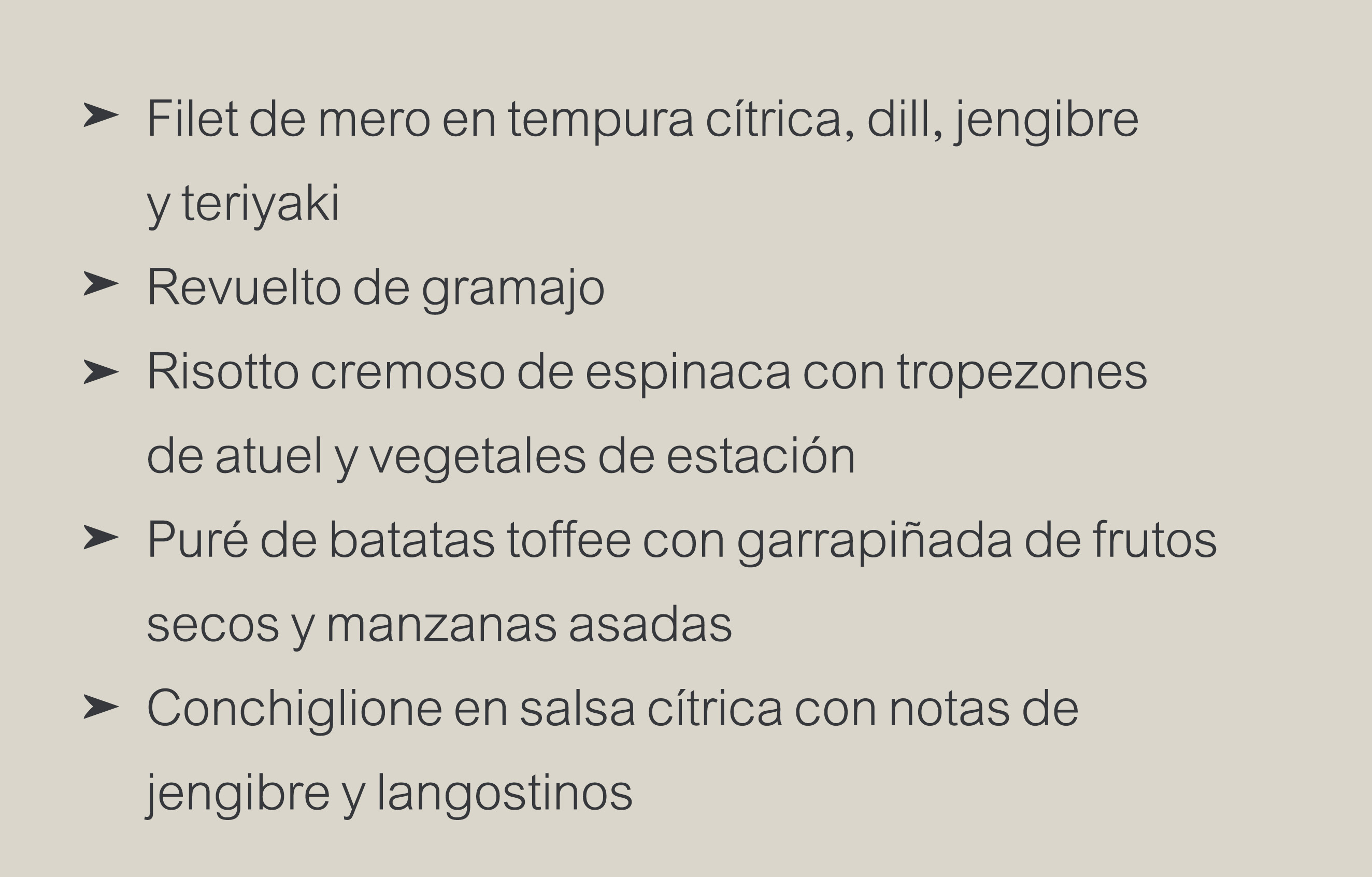 bebidas