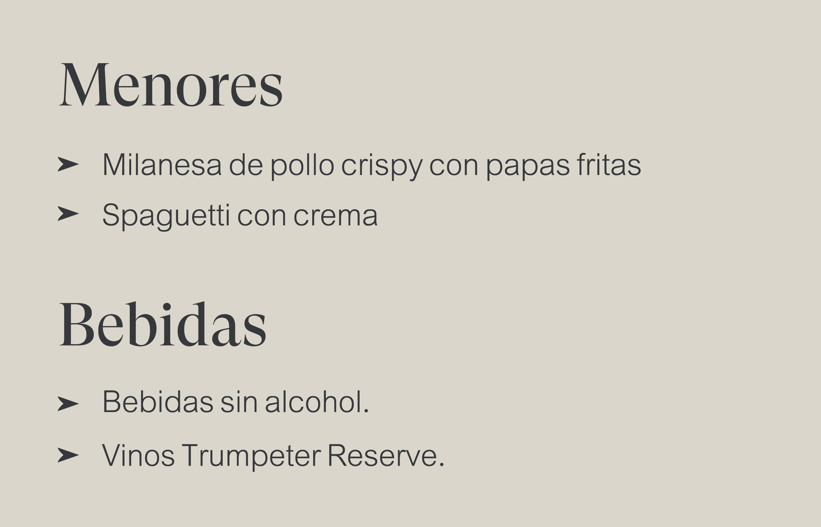 bebidas
