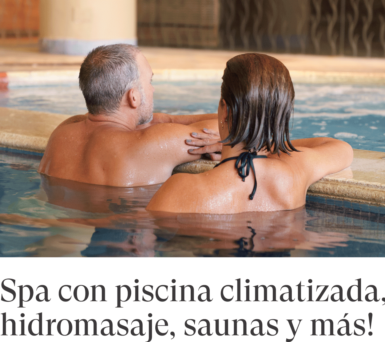Vinos Spa con piscina climatizada, hidromasaje, saunas y más!