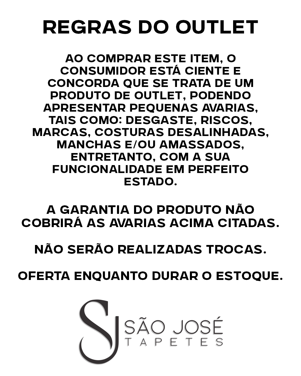 Regras Outlet
