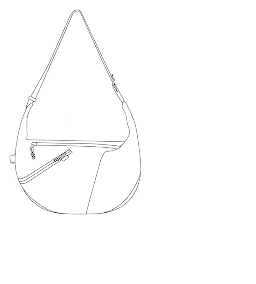 Dimensiones Crossbody Tsuki 7L