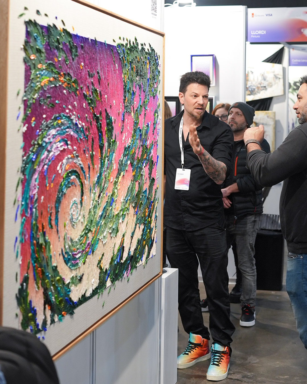 Guido Llordi hablando sobre arte cin&eacute;tico