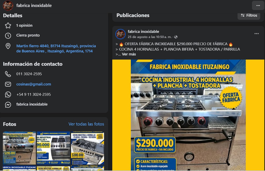 estafa virtural market place facebook 