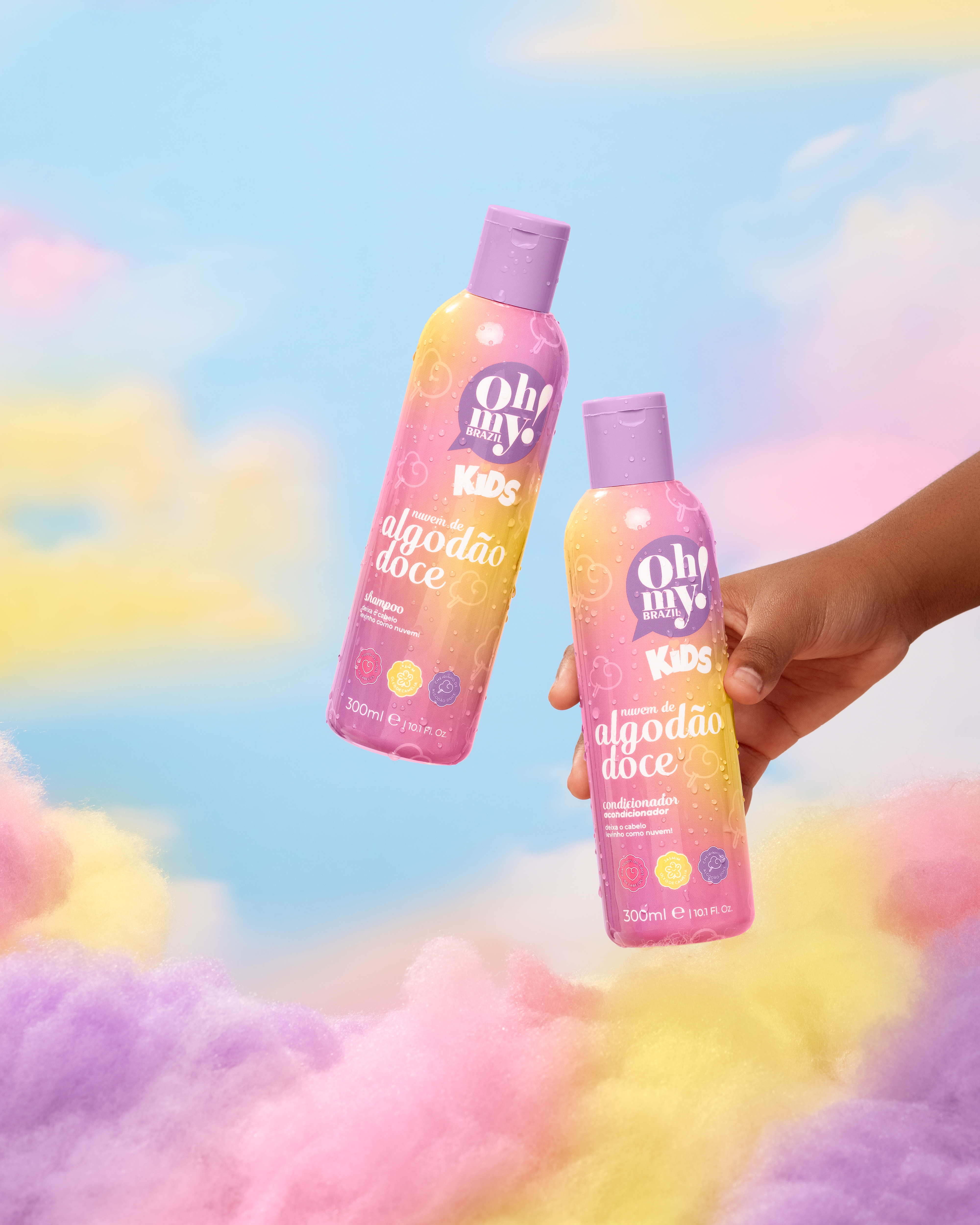 Shampoo Infantil Nuvem de Algod&atilde;o Doce Oh My! Kids